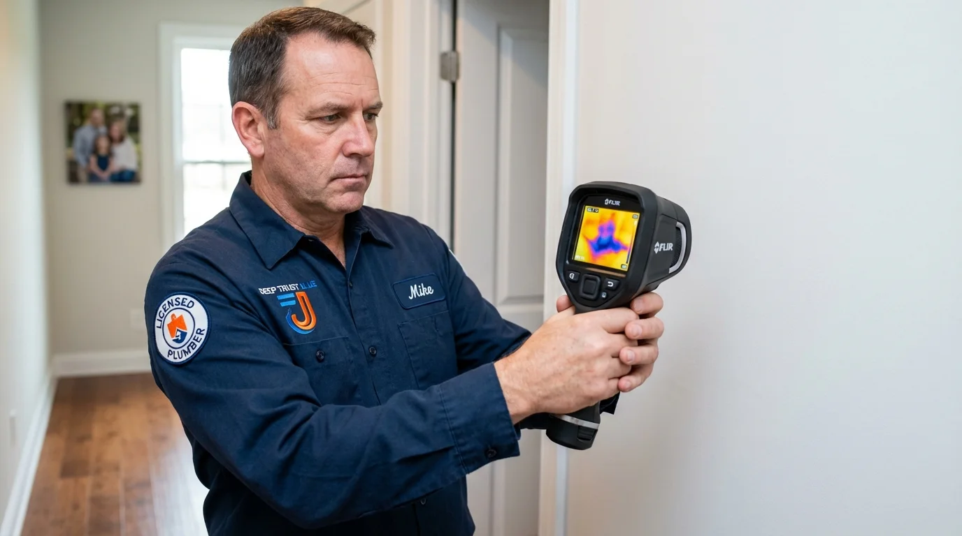 Thermal imaging leak detection by Johns Plumbing LLC in Mamaroneck